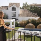 living in a villa